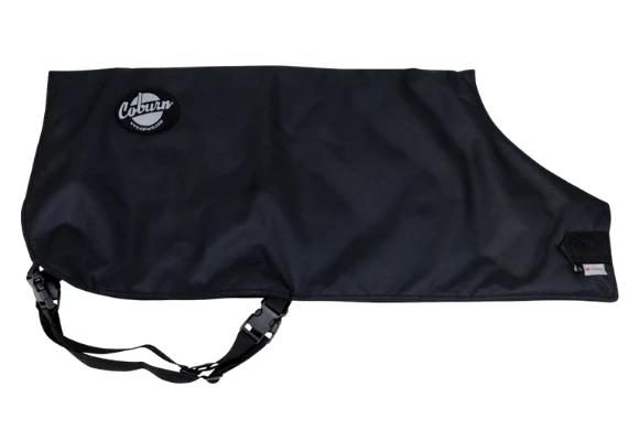 Large Calf Jacket – Black Holstein (100–190 lbs)
