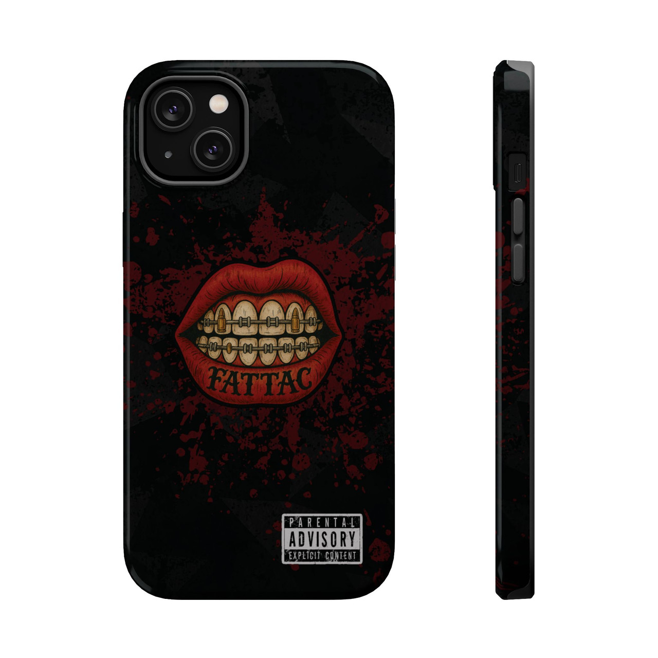 Grunge Lips Design Phone Case