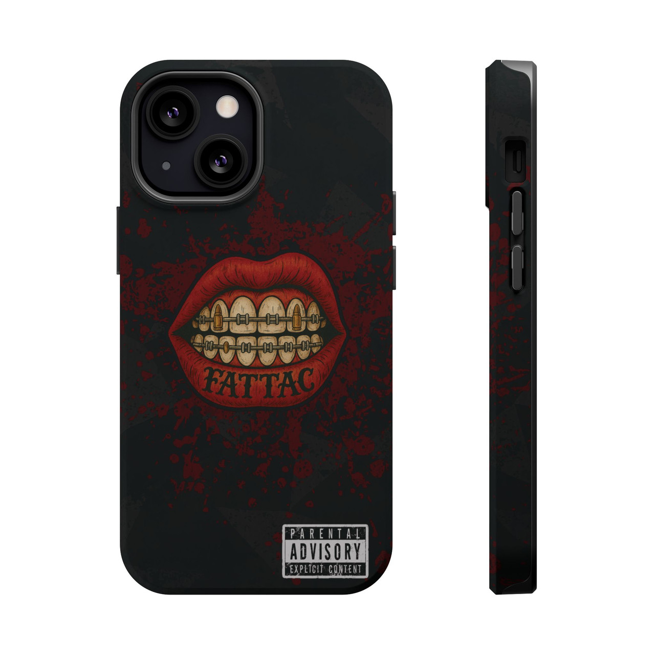 Grunge Lips Design Phone Case