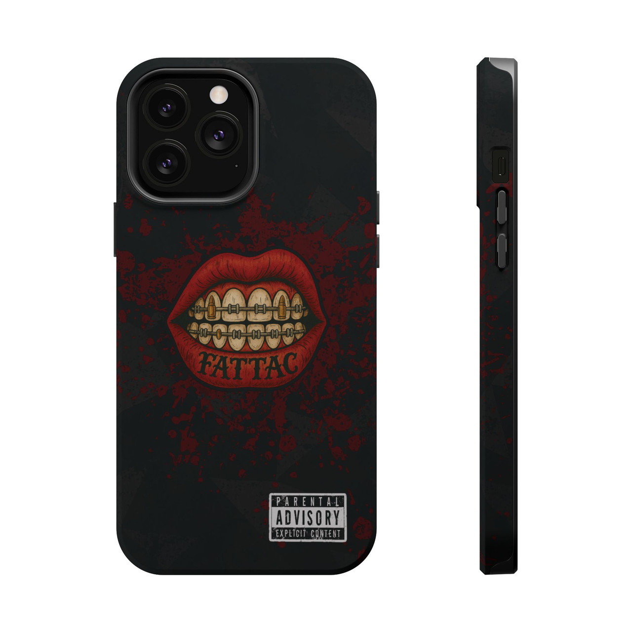 Grunge Lips Design Phone Case