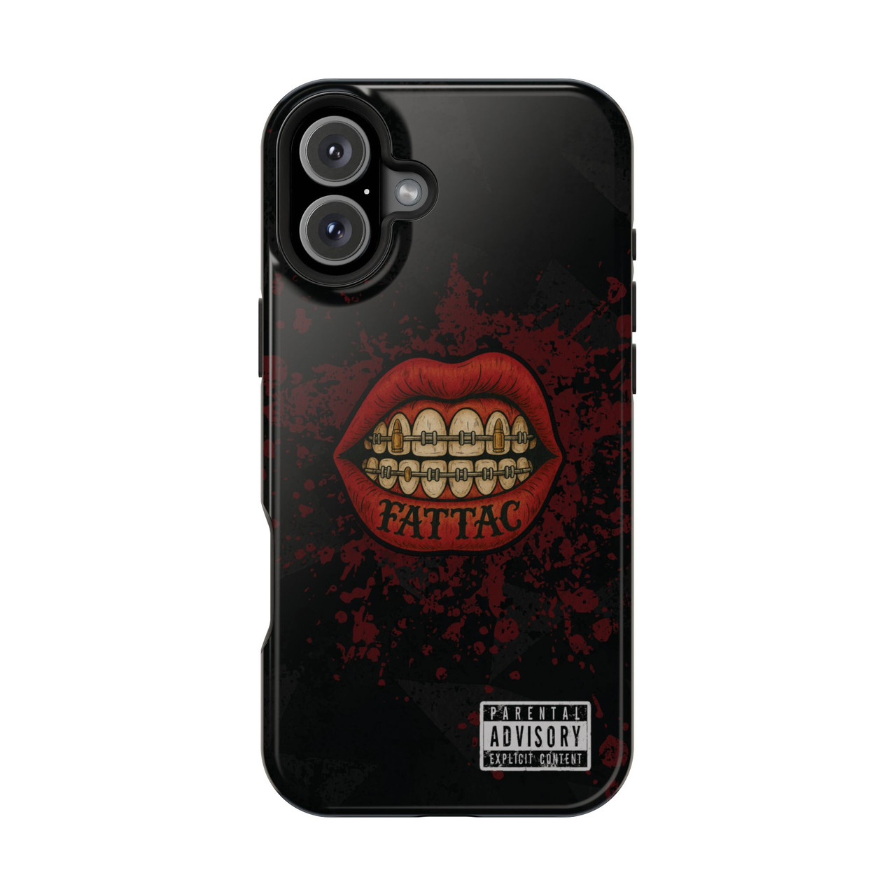 Grunge Lips Design Phone Case