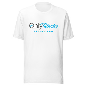 White Only Glocks Unisex t-shirt