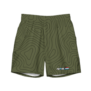 Men's Green swim trunks