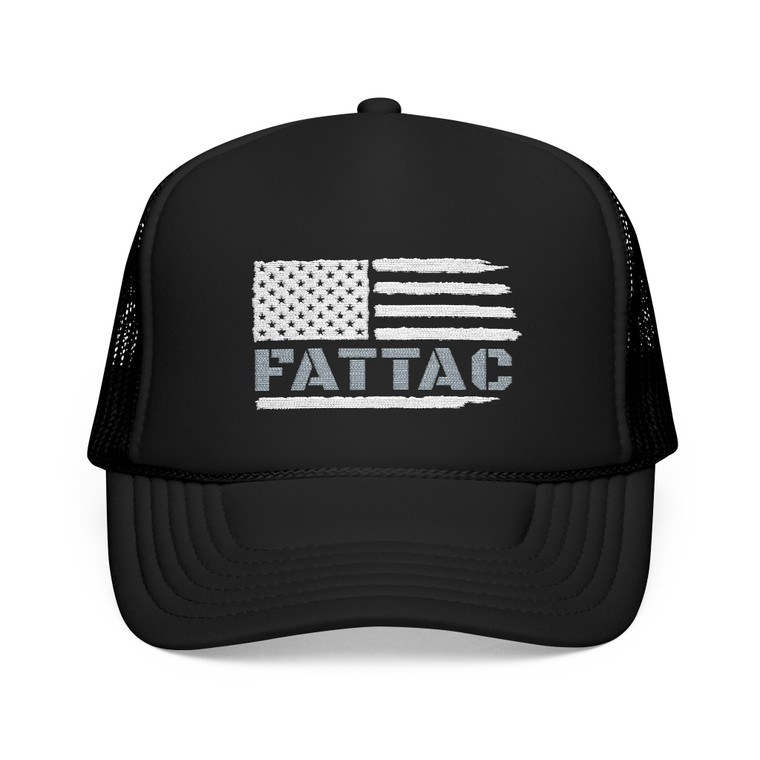 Distressed American Flag "FATTAC Hat