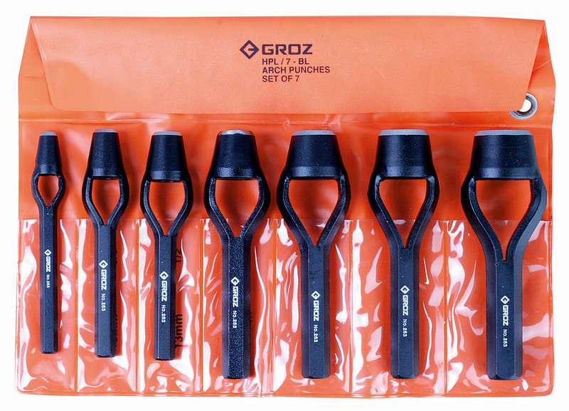 Groz GZ-26441 - Hollow Punch Set 7 Piece 6 - 25mm - Toolmart