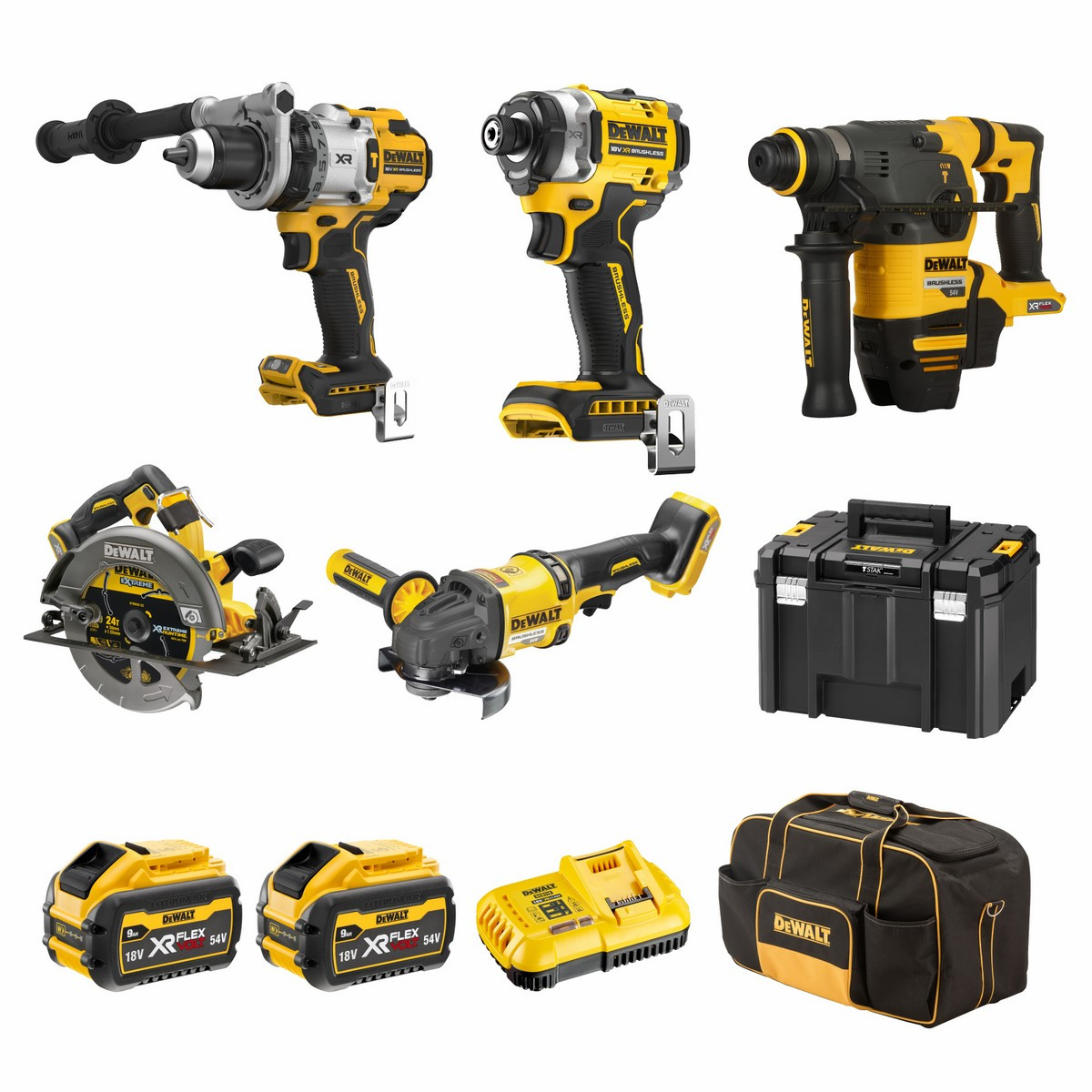 Dewalt DCZ503X2-XE - 18/54V XR Mixed Voltage 5 Piece Combo Kit (2