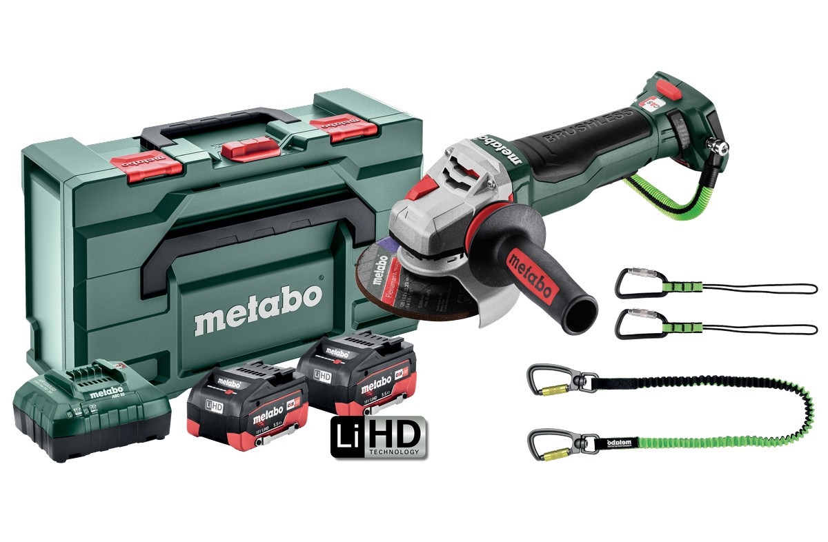 Metabo WPBA18LTXBL15125QDSM 18V Brushless 125mm Safety Angle