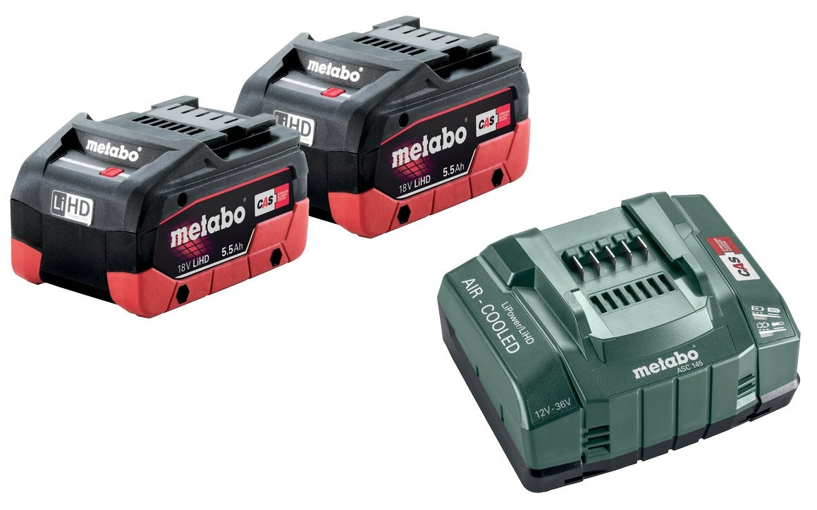 Metabo 55LIHD145KIT 18V Starter Pack x Batteries