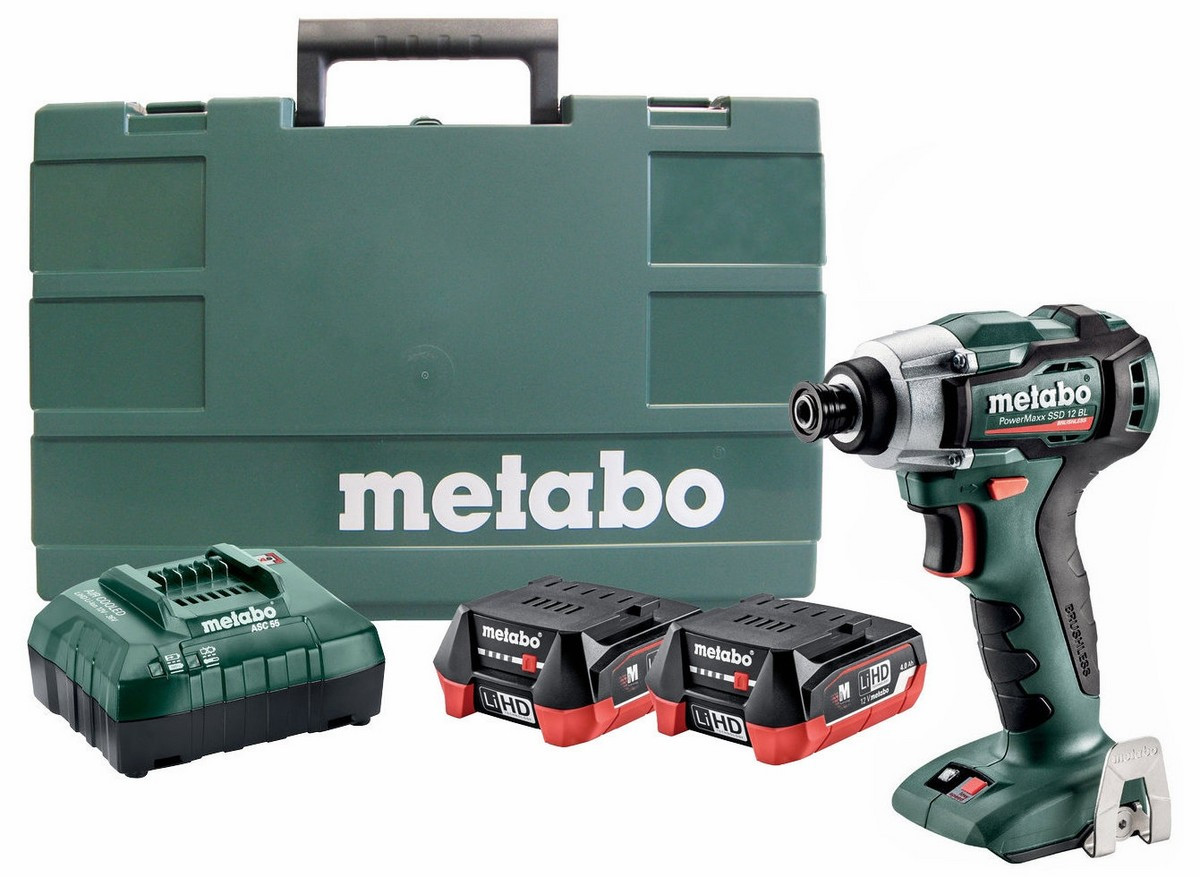 Metabo SSD12BLPCHD40K 12V Powermaxx Brushless 1/4