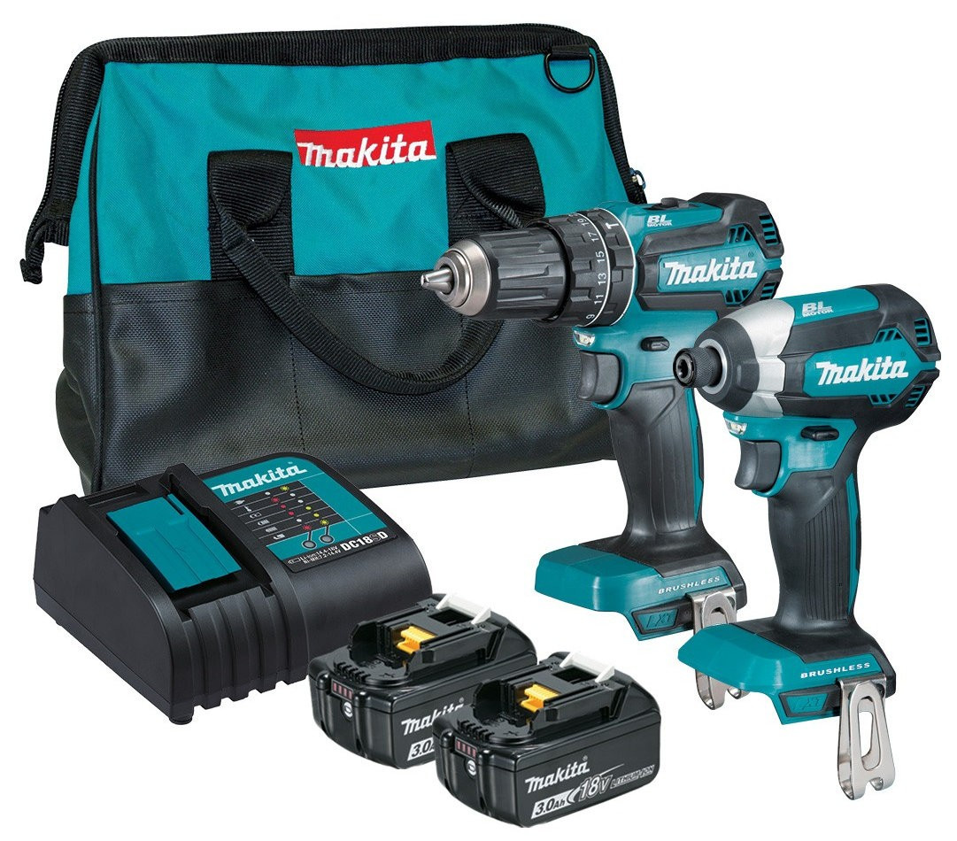 Drill Makita Dust Bag Bunnings Makita DLX2283S 18V Brushless Piece