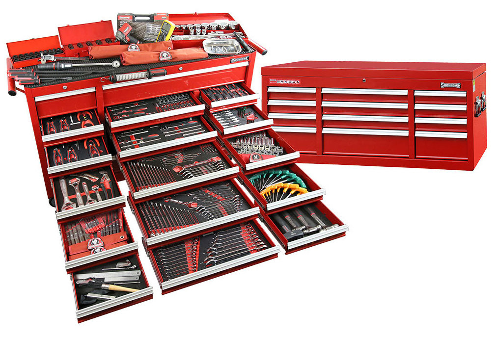 Sidchrome SCMT11100 - Tool Chest Kit with Roller Cabinet 613 Piece