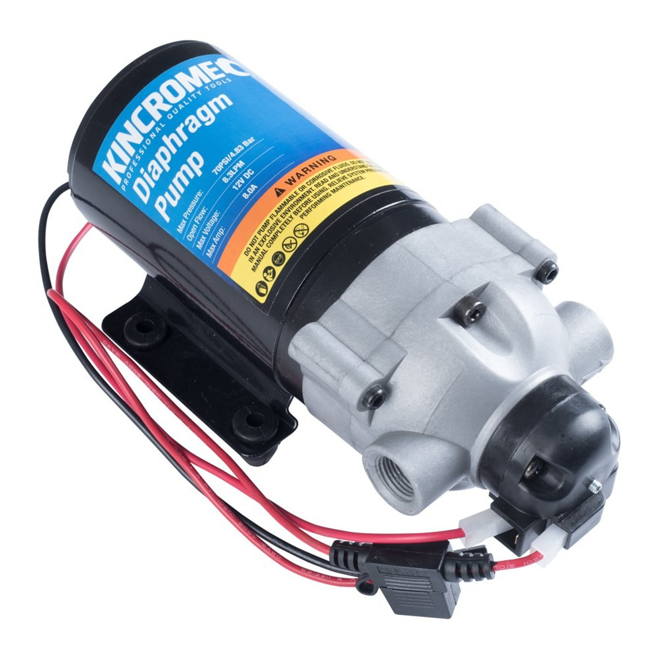 Kincrome K16106  8.3LPM 12V Diaphragm Pump NPT Australia