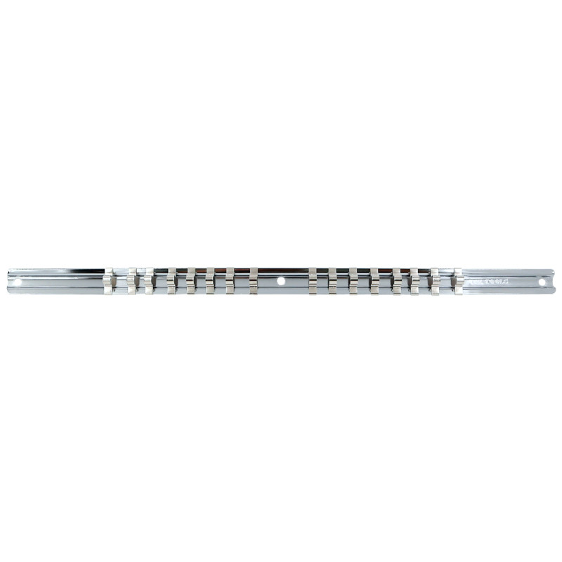 T&E 5920 - Socket Holder With 16 Clips - 1/4" Drive (16-1/4" Long)