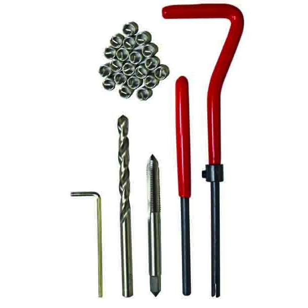 PKTool PT41165 - M14 Coil Insert Thread Repair Tool Set - 15 Piece