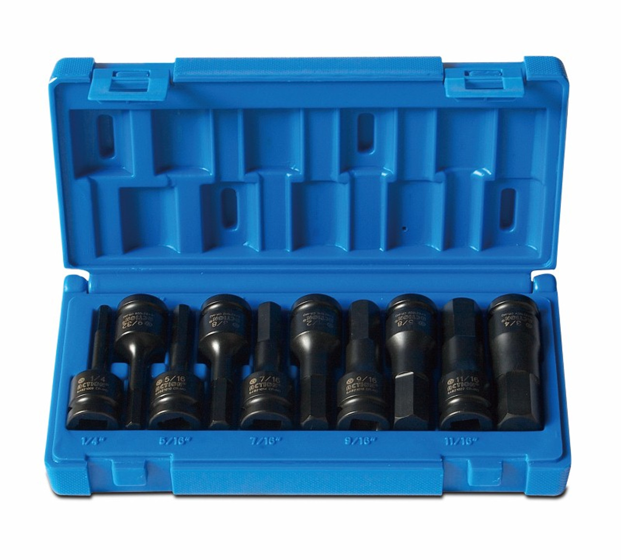 Action 648221001 - 10 Piece 1/2" Drive In-Hex Impact Socket Set Imperial Action Australia