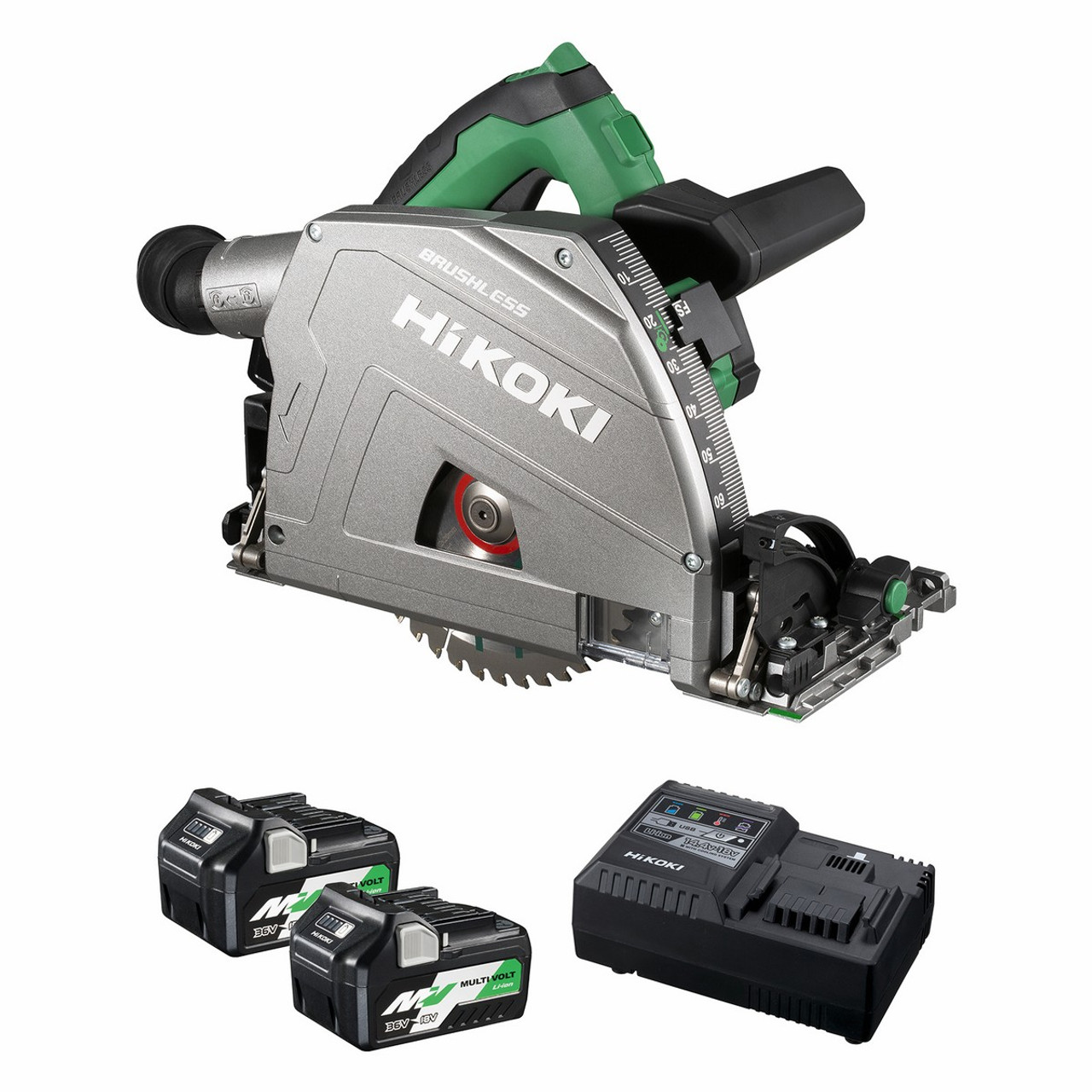 HiKOKI C3606DPAHRZ  36V Brushless Plunge Saw Kit 2 x 5/2.5Ah