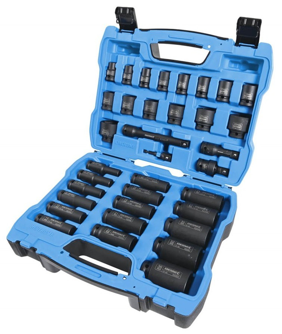 Kincrome K2100 - Impact Socket Set 1/2" Drive 35 Piece Std/Deep Metric Kincrome Australia