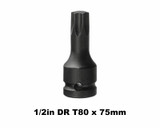 Action 64722080 - Impact Socket Torx 1/2" Drive T80 x 75mm