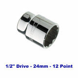 Sidchrome SCMT14241 - Socket 1/2" Drive 24mm 12-Point