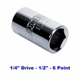 Sidchrome SCMT12423 - Socket 1/4" Drive 1/2" 6-Point
