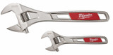 Milwaukee 48227400 - Adjustable Wrench 2 Pack 250mm & 150mm
