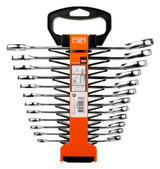 Bahco 1RM/SH12 - Metric Combination Ratcheting Wrench Set with Plastic Holder - 12 Piece