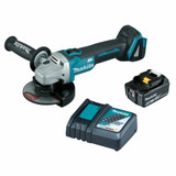 Makita DGA504RTX4 - 18V Brushless 125mm Angle Grinder Kit (1 x 5.0Ah)