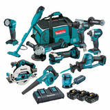Makita DLX1061TX1 - 18V Brushless 10 Piece Combo Kit (3 x 5.0Ah)