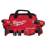 Milwaukee M12BLPP2D302B - 12V Sub-Compact Brushless 2 Piece Power Pack 2D (2 x 3.0Ah)
