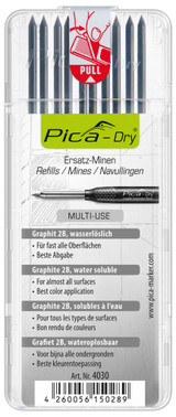 Pica 4030 - Dry Pencil Lead Refill Set - Graphite 10 Pack