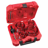 Milwaukee 49569298 - BIG HAWG Carbide Hole Saw Set - 10 Piece General Purpose