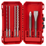 Milwaukee 49323564 - SDS+ MX4 4-Cut & Chisel Set - 6 Piece