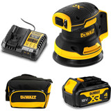 Dewalt DCZ210M1A-XE - 18V Brushless XR Random Orbital Sander Kit in Cooler Bag (1 x 4.0Ah)