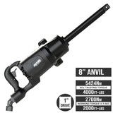 SP SP9880-8 - 1" Drive Air Impact Wrench - 8" Anvil - 5424Nm