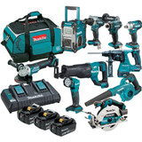 Makita DLX1059TX1 - 18V Brushless 10 Piece Combo Kit (3 x 5.0Ah)
