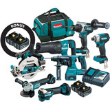 Makita DLX7036GX1 - 18V Brushless 7 Piece Kit (2 x 6.0Ah)
