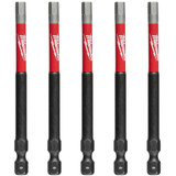 Milwaukee 48324691 - Power Bit Hex 6mm 89mm (3-1/2") 5 Pack - SHOCKWAVE