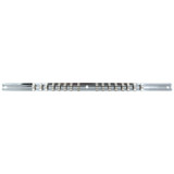 T&E 5920 - Socket Holder With 16 Clips - 1/4" Drive (16-1/4" Long)
