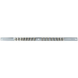 T&E 5921 - Socket Rail With 16 Clips - 3/8" Drive (16-1/4" Long)