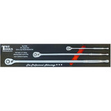 T&E 21534 - Super Fine Extra Long Handle Ratchet Set - 3 Piece