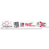 Milwaukee 48005782 - SAWZALL The TORCH Metal Demolition Reciprocating Saw Blade 150mm – 14 TPI (5 Pack)