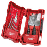 Milwaukee 48899350 - Step and Drill Bit Set - 10 Piece