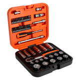 Bahco S51MC3H - 3/8" Drive Socket & Bit Set with Metric Hex Sockets and 1/4" Bits - 51 Piece