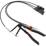 PKTool PT40402 - Multi-Fit Long Reach Flexible Hose Clamp Plier with Interchangeable Clamp Heads