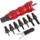 PKTool PT90822 - Blind Rivet Nutsert Drill Adaptor Kit - 9 Piece
