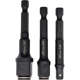 PKTool PT10804 - 2-in-1 Magnetic Socket / Drill Adaptor Set - 3 Piece