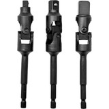 PKTool PT10848 - Uni-Joint Drill Socket Adaptor Set - 3 Piece