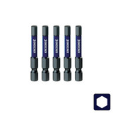 Kincrome K21343 - Hex Impact Bit 5mm - 2" / 50mm - 5 Piece