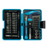 Eclipse EC-ETGRS53PS - T-Grip Ratchet Screwdriver & Mini Socket Set - 53 Piece