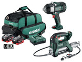 Metabo MET18MX2SB2HD55HE - 18V Brushless 2 Piece Wrench/Grease Gun Combo Kit (2 x 5.5Ah)